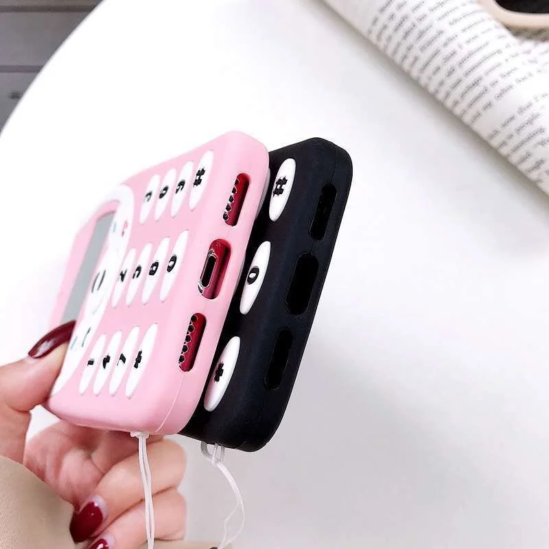3D For Nokia Soft TPU Mobile Pendant Phone Case iPhone 8 7 6 Plus SE2 X XR XS max 11 12 13mini 14 15 Pro Max Case Silicone Cover