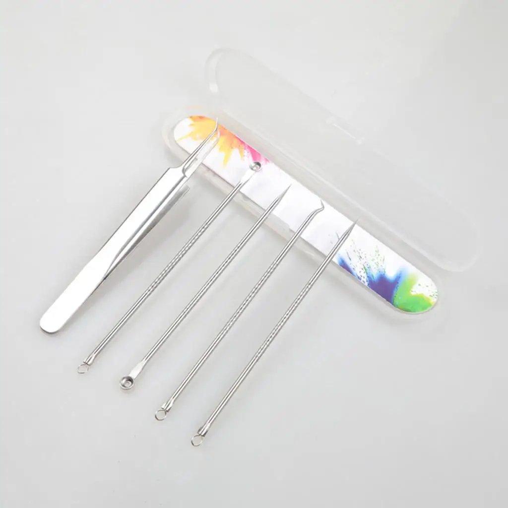 Kit removedor de cravo multifuncional, ferramenta de remoção de espinhas de aço inoxidável para limpeza profunda de cuidados faciais