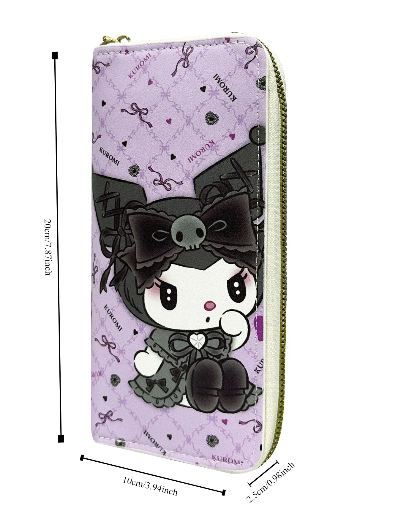 Sanrio Kuromi Long Wallet Female Student Cartoon Fresh New Large Capacity Mobile Phone Wallet Card Bag Clutch Bag Storage Bag