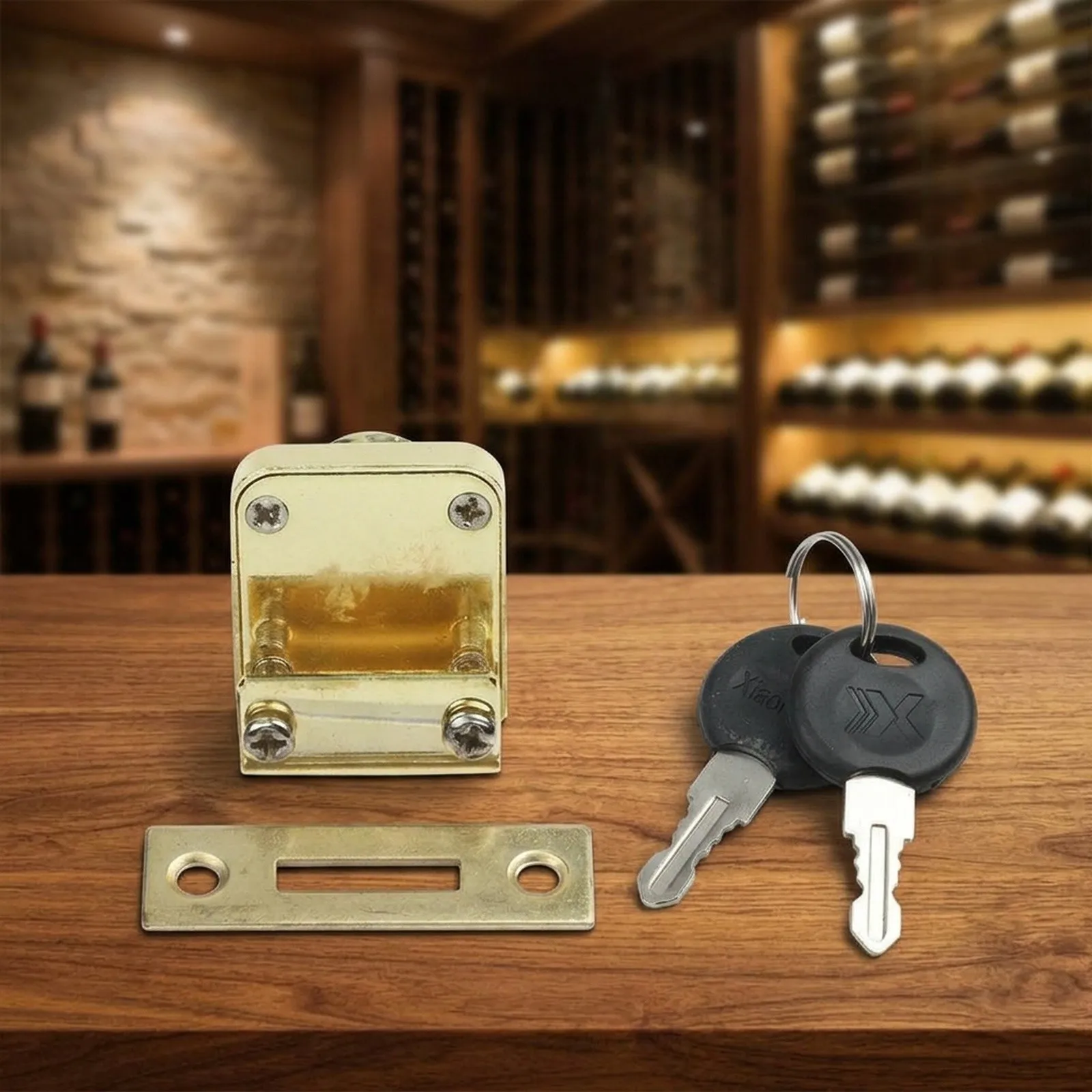 Door Lock Approx. 1 , 2 , 3 Display Case Lock Quality Lock Mechanism Stylish Design User-friendly Installation