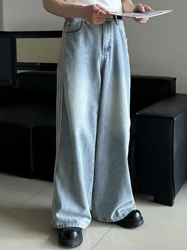 

Джинсовая подкладка в стиле ретро American Waed ort Sve irt Мужская летняя свободная повседневная универсальная подкладка irt Jaet Trendy