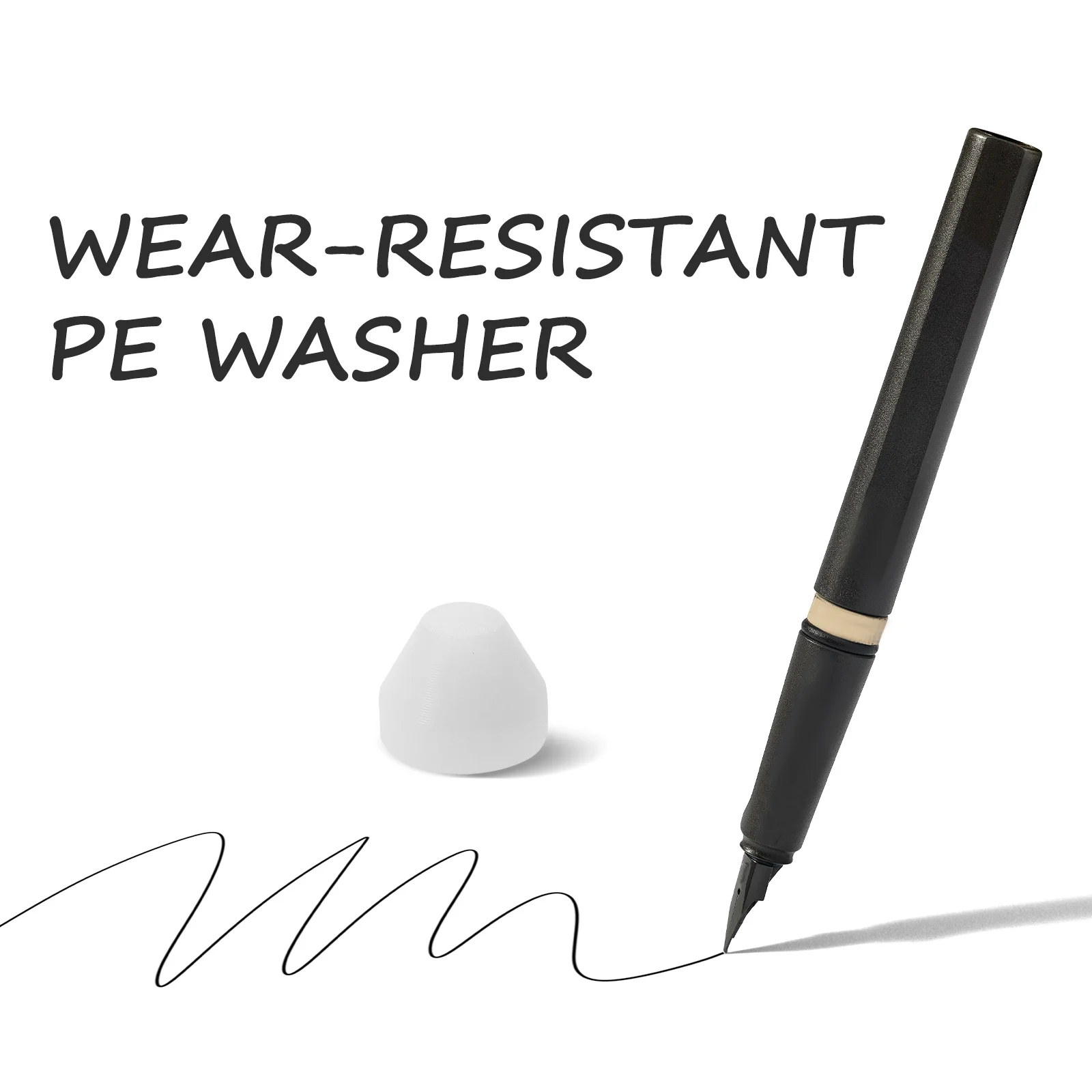 

20pcs Insulation Bushing White Non-Stick Pen Bushings For Wood Turning Tools Pen Project Kits Pencil Turning Supplies