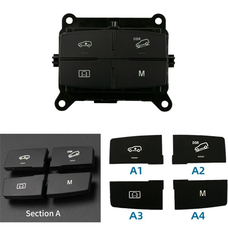 Car Downhill Auxiliary Awitch Shift Button Multi-Function Button for Mercedes-Benz ML GL GLE W166 W292 1669051351