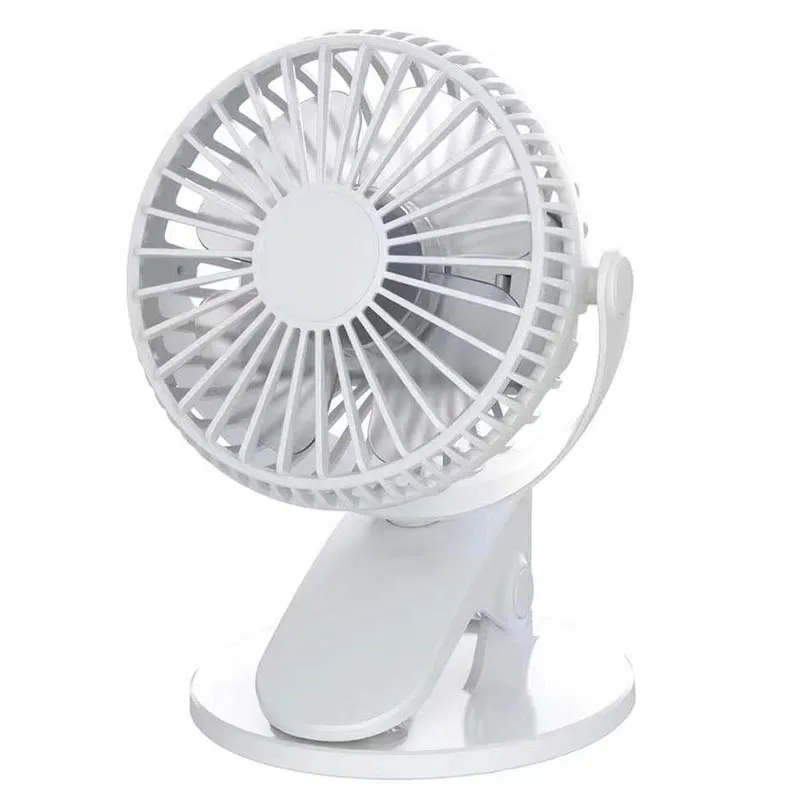 

Portable Battery Operated Stroller 360 Degree Rotation Quiet Battery Mini USB Rechargeable Clip Table Fan