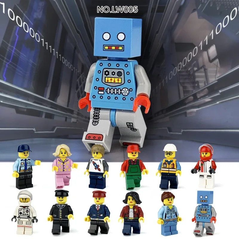 LW005 Urban Professional Racer, zusammengebaute Spielzeug-Astronauten für Kinder, Lernspielzeug für Kinder, Geburtstagsgeschenke, Cartoon-Figuren. – Detail 1