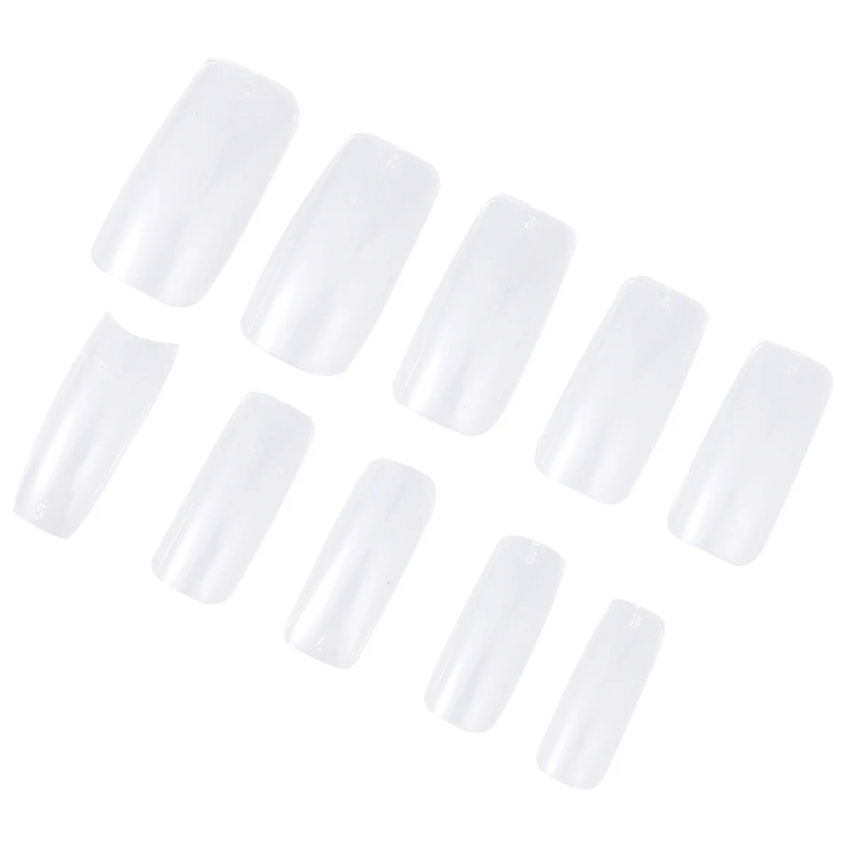 500 stuks transparante volledige dekking nepnagels Franse stijl kunstmatige tips voor professionele doe-het-zelf nail art thuis salongebruik helder