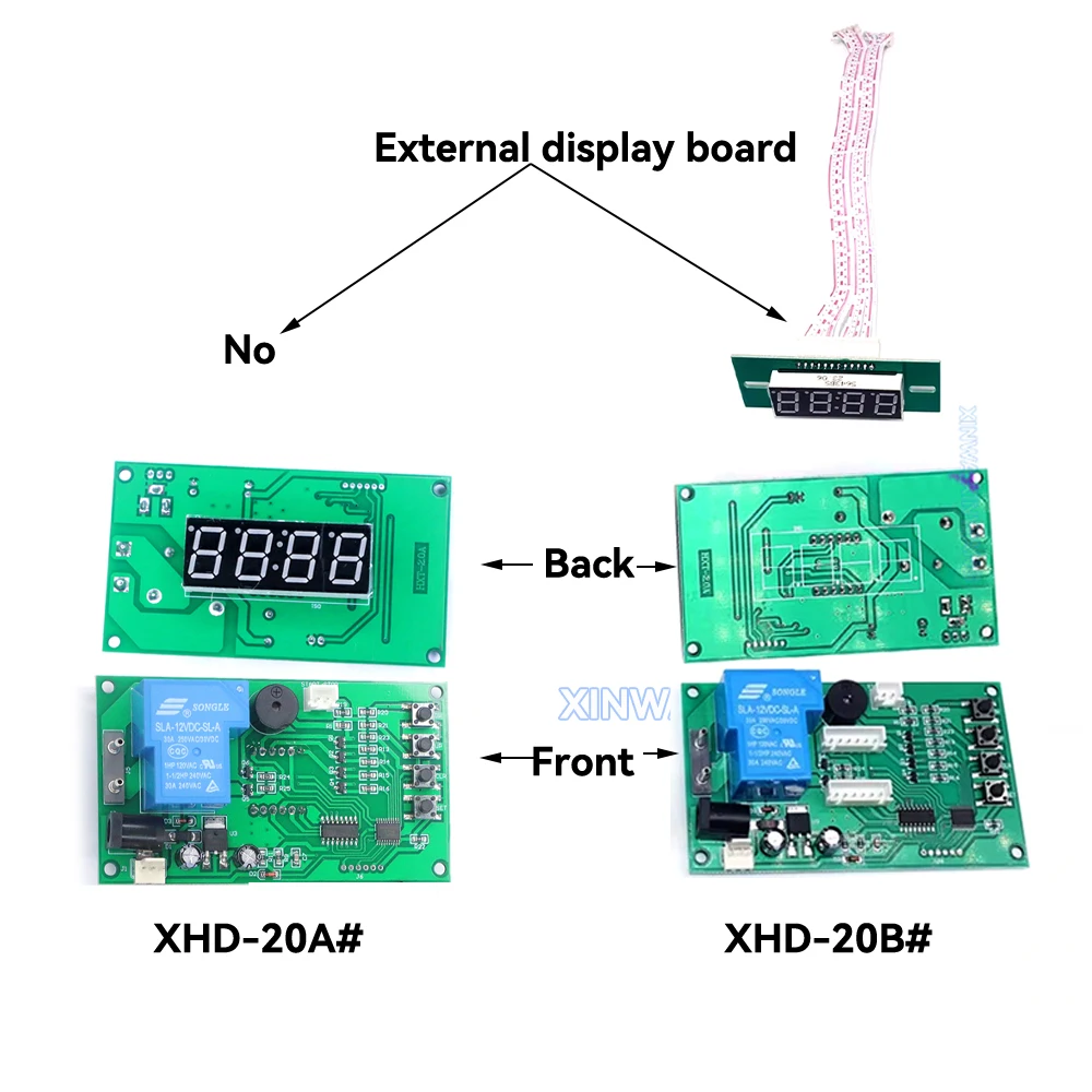4-أرقام الموقت مجلس الوقت تحكم ل عملة متقبل تدليك كرسي المياه Tablero ممر صندوق ألعاب آلة بيع #2