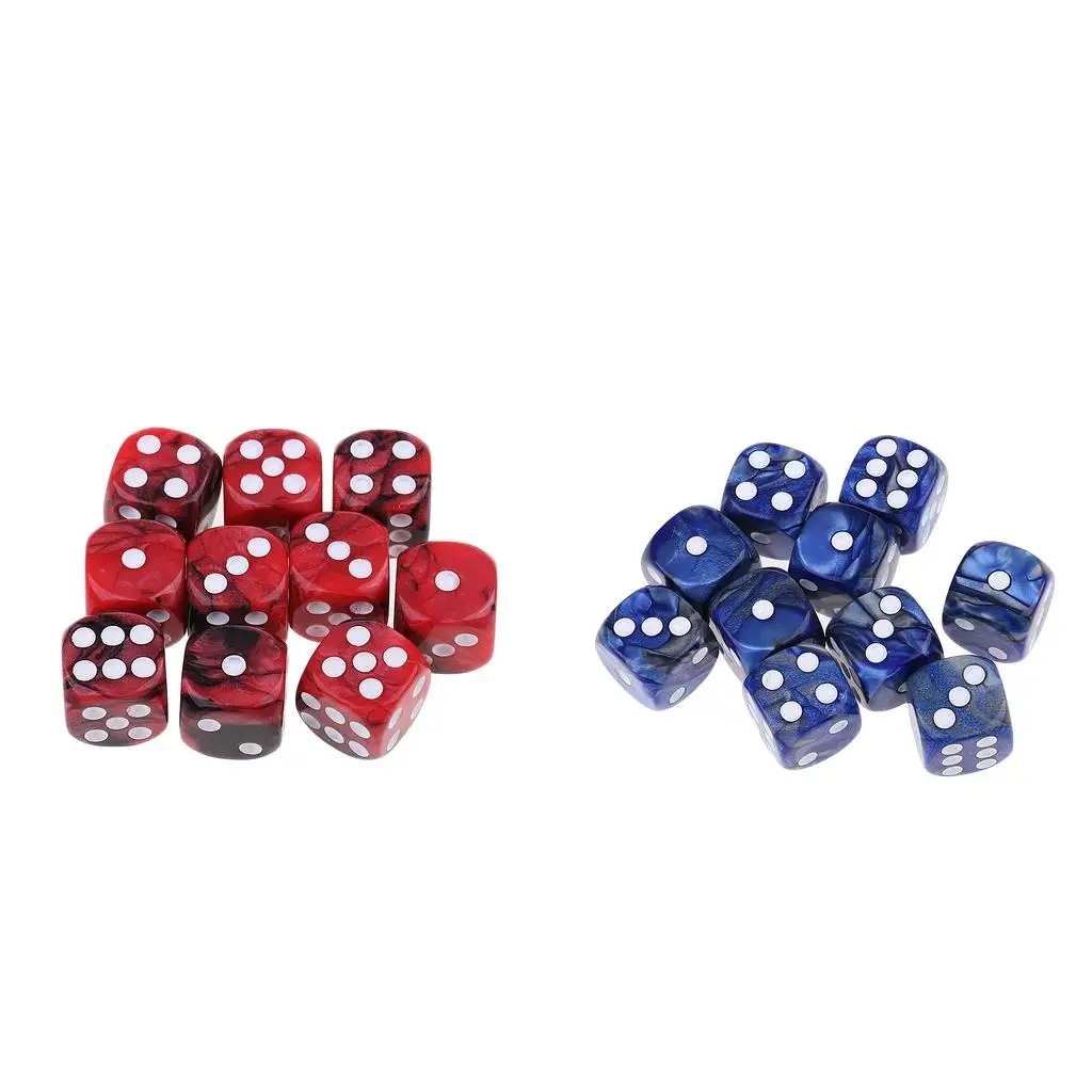 20x Adult Craps Dice Set Dies Dotted Six Sides for DND TRPG