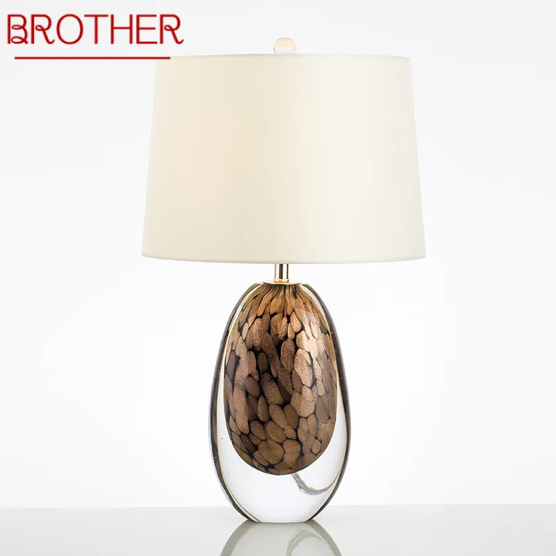 

BROTHER Nordic Glaze Table Lamp Modern Art Iiving Room Bedroom Study Hotel LED Personality Originality Desk Light