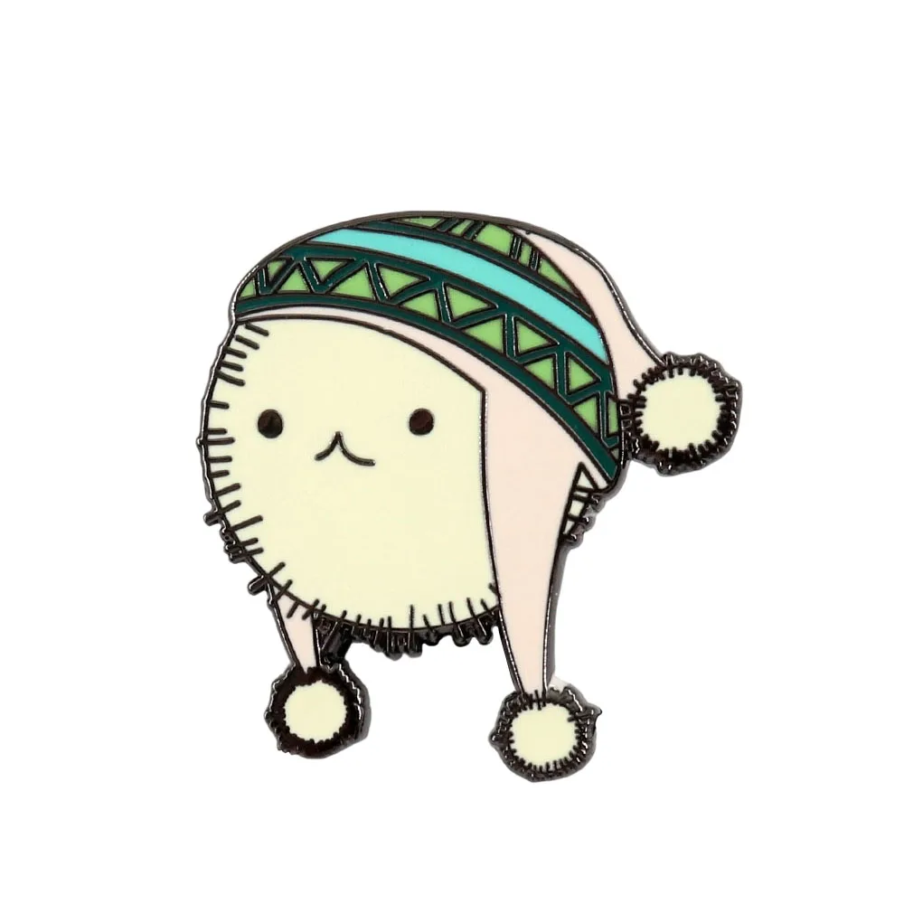 Spirit Yukine con sombrero, insignia verde, Pin esmaltado Noragami, broche periférico de animé, joyería de dos dimensiones