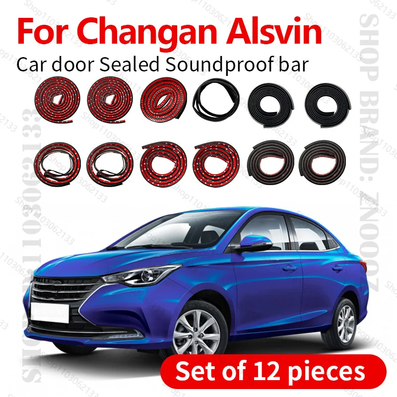 

Для 2019-2018 Changan Alsvin уплотнительная лента для двери автомобиля резиновая двухслойная уплотнительная защита звукоизоляционная пылезащитная уплотнительная лента 12 шт. набор