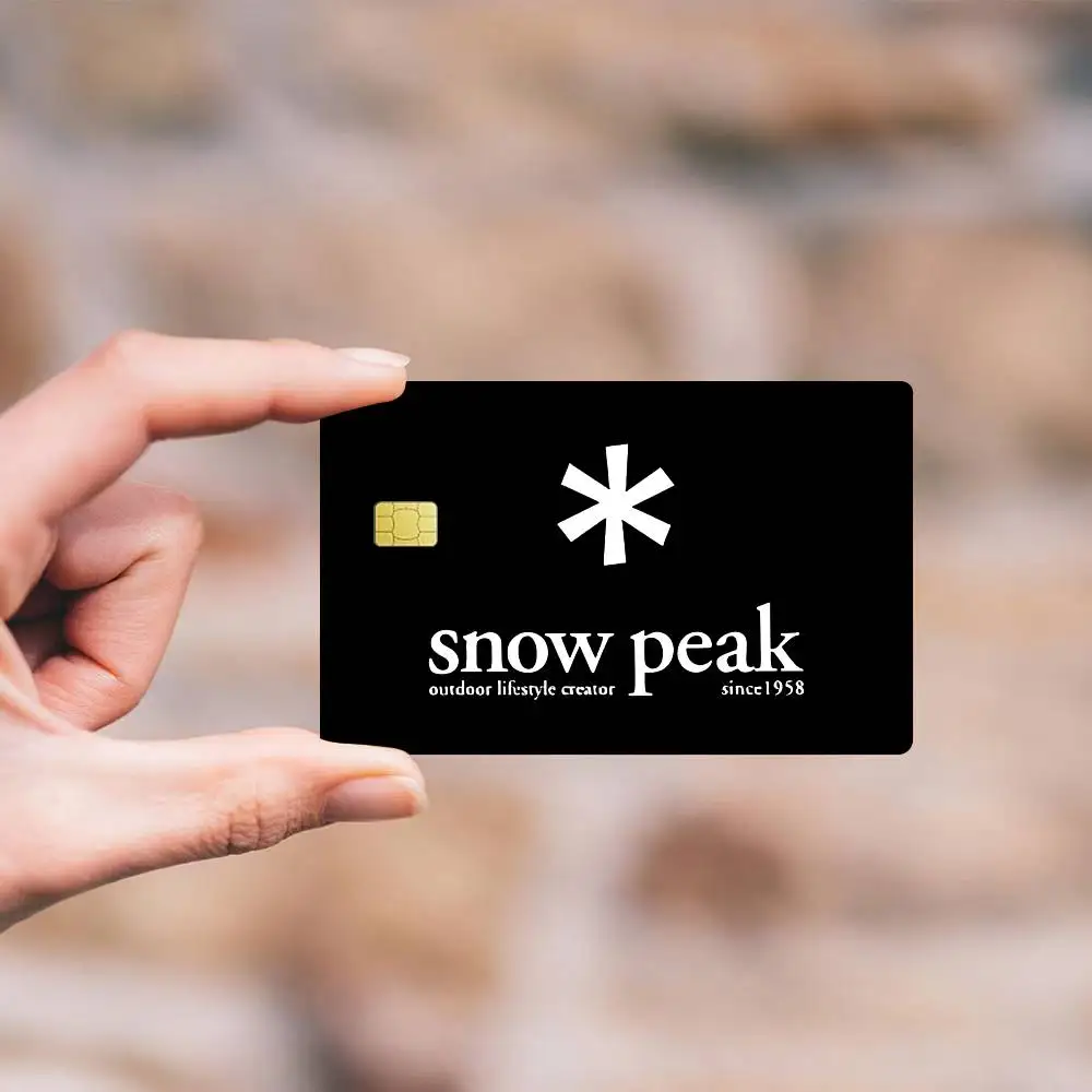 Decoratie S-Snow Cool Super P-Peak Matte Film Cover Skin Sticker voor creditcard Bank Debit Bus Card