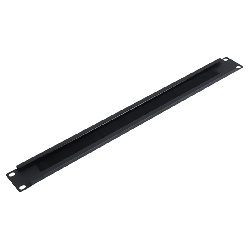 New 1Pcs 1U 19Inch RACK MOUNT Blanking Plate Rack Mounting Blank Network Brush Panel Server Cabinet Cable Management