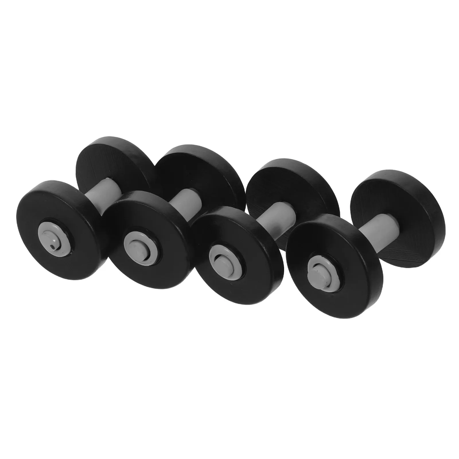

4Pcs Decorative Mini Dumbbells Set Lifelike Miniature Gym Equipment for Mini House Ornament Dollhouse Miniature Accessories