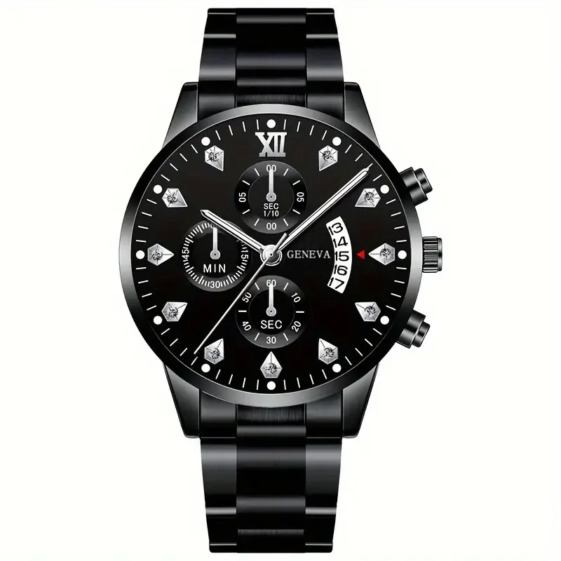 1-piece men's watch, analog dial, combining fashion and business, a perfect timepiece