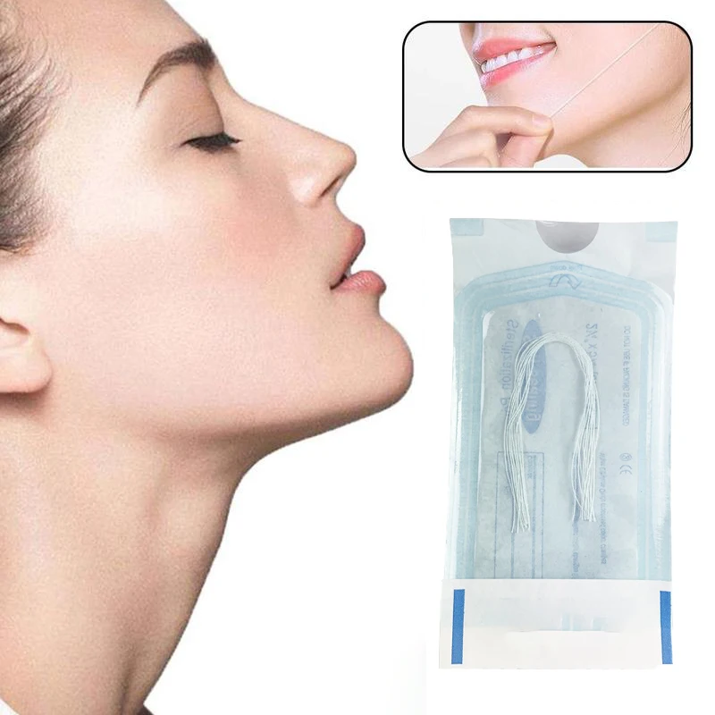 60/120pcs No Needle Gold Protein Line Anti-wrinkle Absorbable Collagen Thread Serum Lifting Firming Fade Fine Lines Skin Care