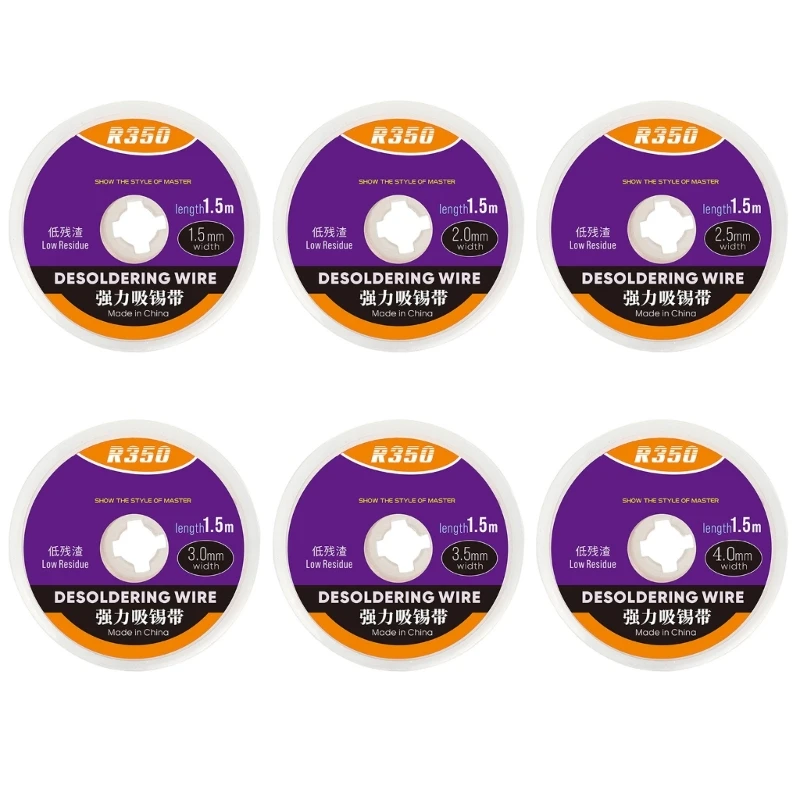 

Easy to Use Desoldering Ribbon Desoldering Wire for Safe Solder Point Extraction on Devices