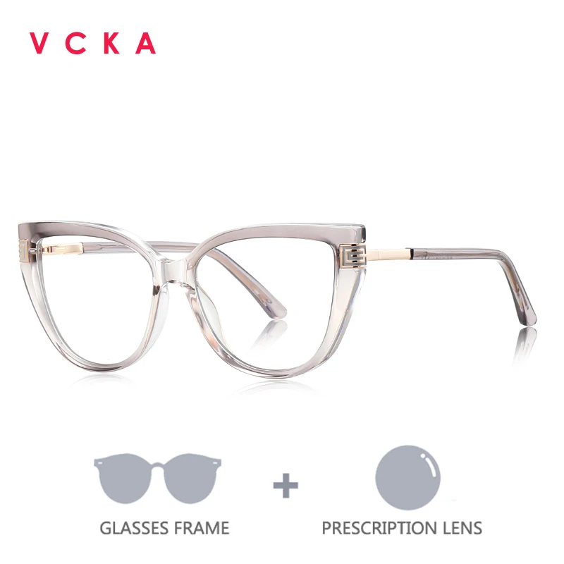 

Оправы для очков VCKA Designer Quality Optical для женщин, индивидуальная высококачественная настройка, очки для коррекции близорукости, фотохромные очки по рецепту