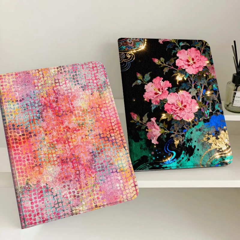 

Colorful Grid Abstract Gift Tablet Case For Samsung Tab Galaxy S6 S11 A A7 A8 A9 A11 10.1 10.4 10.5 Plus Lite