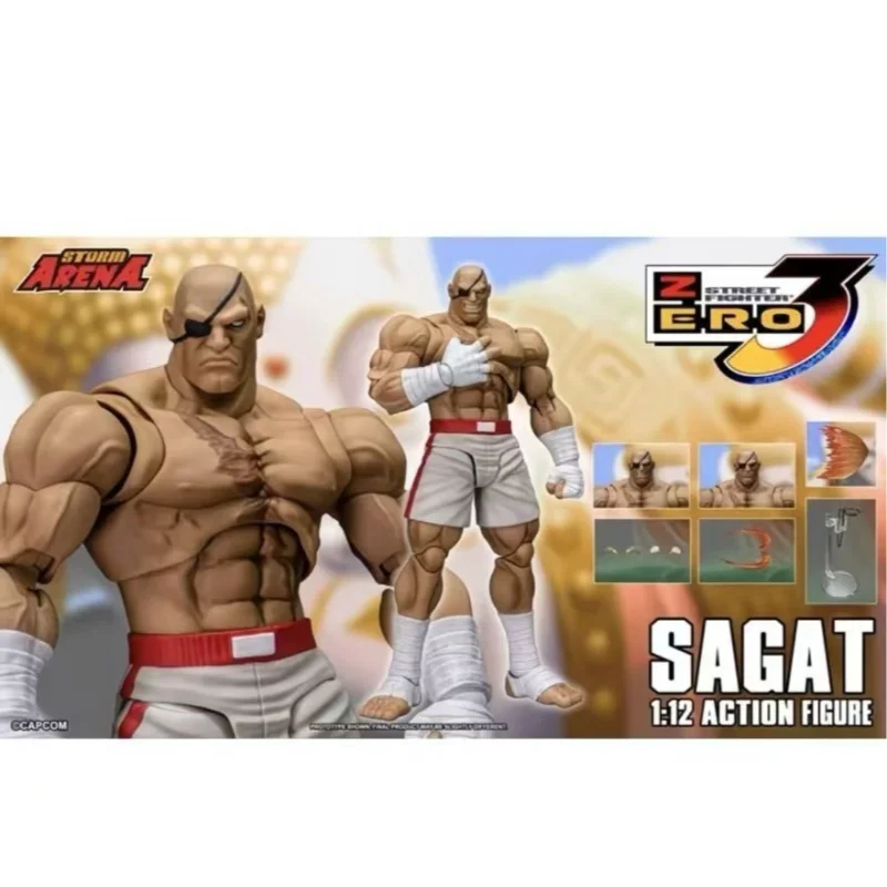 Comic Con Exklusiv Storm Toys Street Fighter Victor Sagat 1/12 Maßstab Artikulierte Actionfigur, Bewegliche Figur