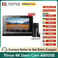 70mai Dash Cam 4K A800SE UHD A800S Upgraded Version Support Dual-Channel 24H Parking Monitor Supercapacitor Wifi 6 Voice Control