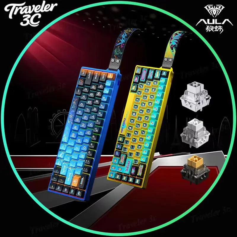 

Aula WIN68HE Ultra Magnetic Switch Wired Gaming Keyboard CNC Aluminum Alloy Low Latency E-sports Gaming Keyboard 8000HZ RT0.01