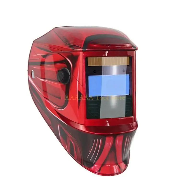 A2BE หน้ากากหมวกกันน็อคสำหรับงานเชื่อมพลังงานแสงอาทิตย์จอแสดงผลสี True DIY