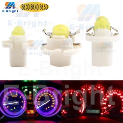 B8.3D B8.4D B8.5D 10PCS 12V COB Led lampadina auto motocicli cruscotto interno lettura indicatori di segnale luci bianco rosso blu ambra