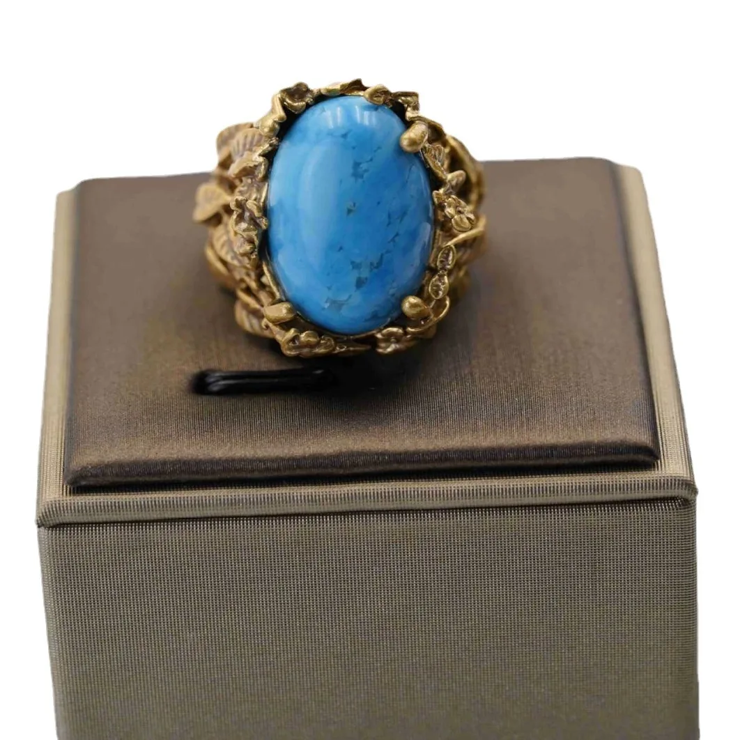 National Style Series Vintage Blue Open End Ring