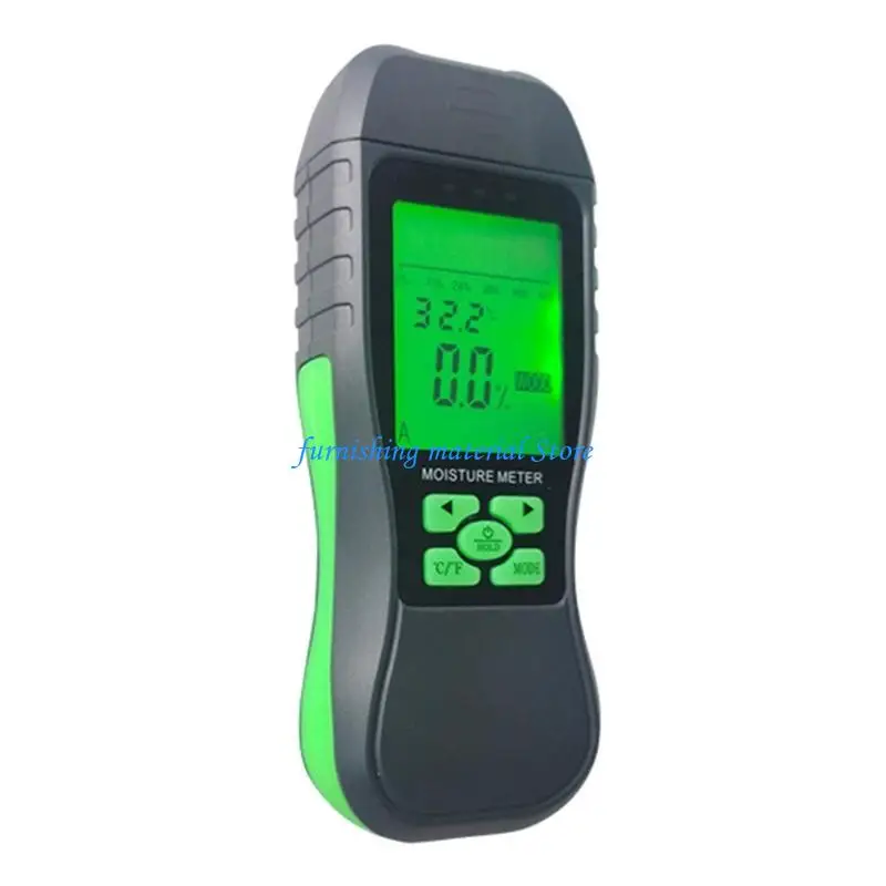 Medidores humedad Y5GD para paredes troncos leña materiales construcción papel pantalla LCD