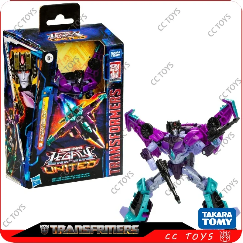 W magazynie Transformers Toys Legacy United Deluxe Class Cybertron Universe Slipstream Figurki akcji Roboty Kolekcje anime