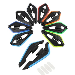 Adesivo elettrico per moto 2 pezzi/1 paio di decorazioni per casco rimovibili decorazione facile da installare casco moto multicolore Acce