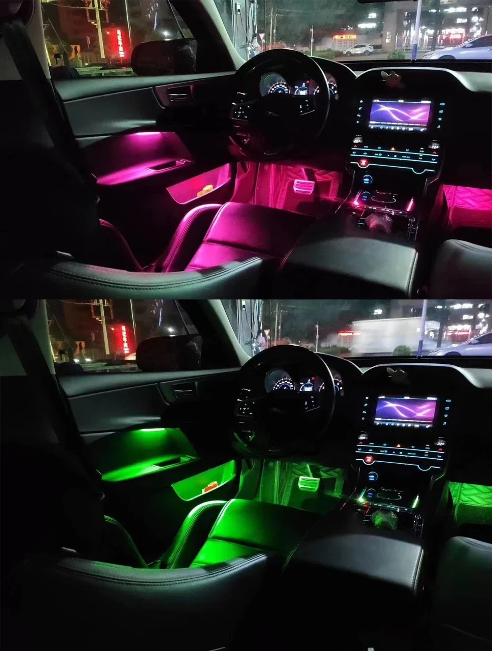 

Для Land Rover Evoque 2015-2018 автомобильный интерьерный атмосферный светильник 10/64 цветной светодиодный интерьерный декоративный светильник автомобильный окружающий свет