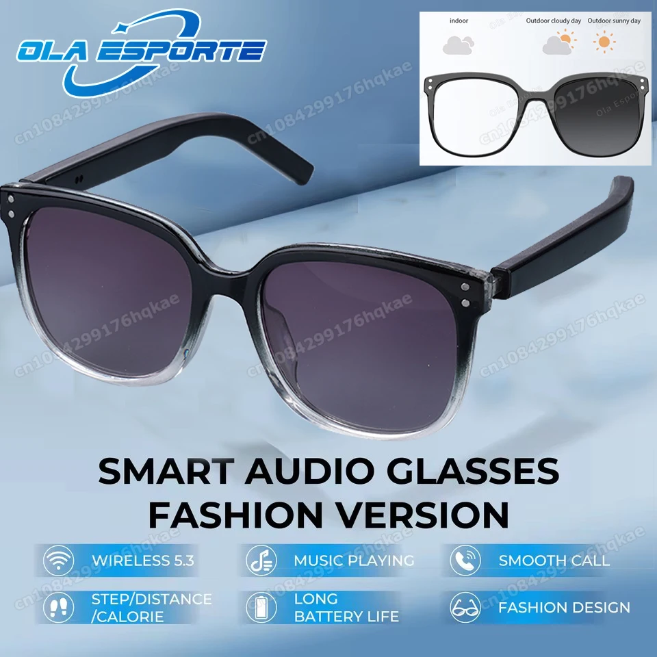 

Новейшие умные очки AI Audio 2025, беспроводные Bluetooth-очки для защиты от синего света, голосовой помощник с искусственным интеллектом, солнцезащитные очки с музыкальной навигацией