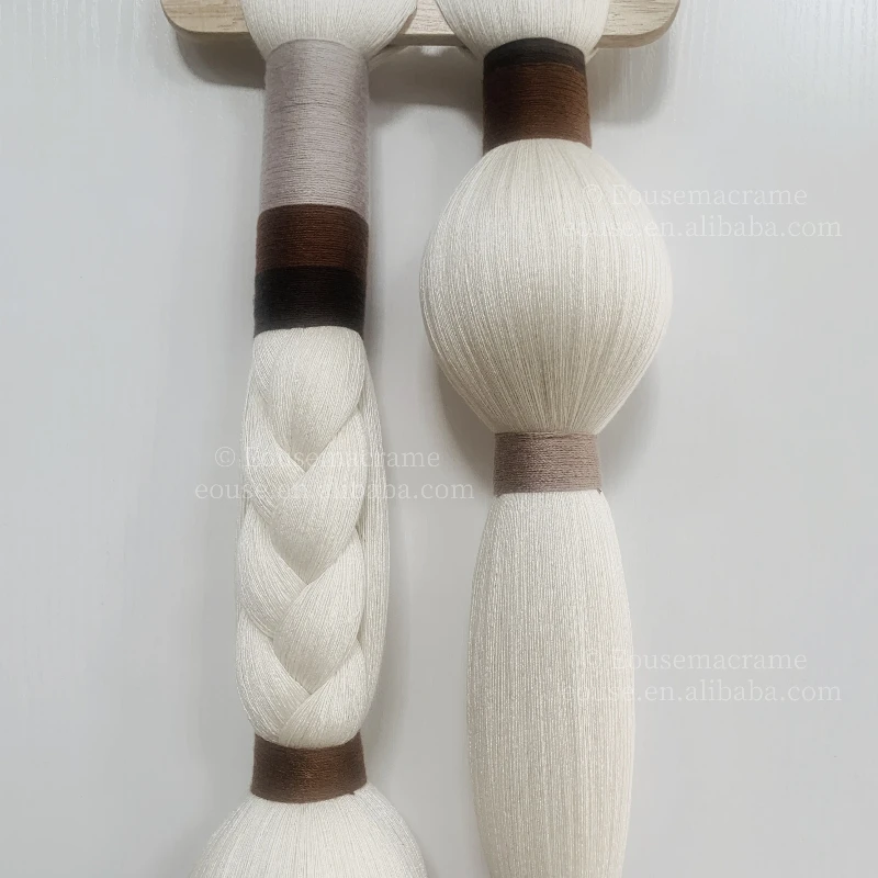 Unique Handmade Macrame Wall Art Cotton Rope Braided Tassel Boho Woven Tapestry for Home Hotel Coffee Shop Decoration