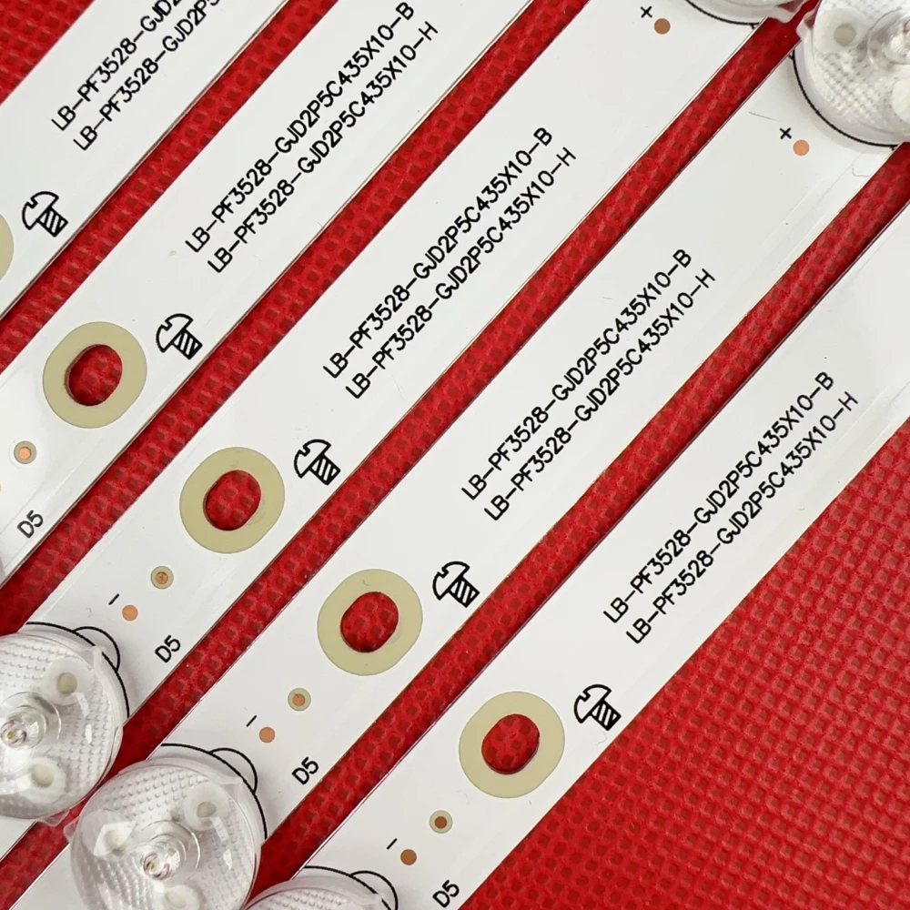 Striscia di retroilluminazione a LED 10 Lampada per BDM4350UC 43PFT4131 43PFS5301 GJ-2K15-430-D510 GJ-2K16-430-D510-V4 01Q58-A BDM4350