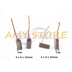 10 Uds., camión, vilicel, limpiaparabrisas, Micro Motor de corriente continua, 5x6x14mm, 5x6x15mm, cepillos de carbono