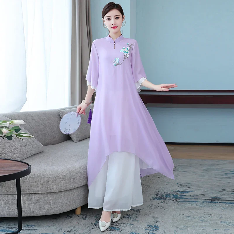 ensemble-deux-pieces-en-mousseline-de-soie-pour-femmes-vetements-nationaux-decontractes-amples-et-elegants-style-chinois-vintage-broderie-haut-long-pantalon-a-jambes-larges