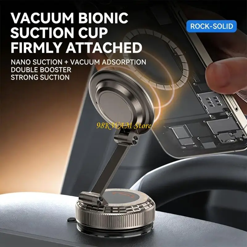 

Universal Car Phone Support With 360 Rotation And Integrated Clock For Contemporary Phones From Series 12 To 17 68UF