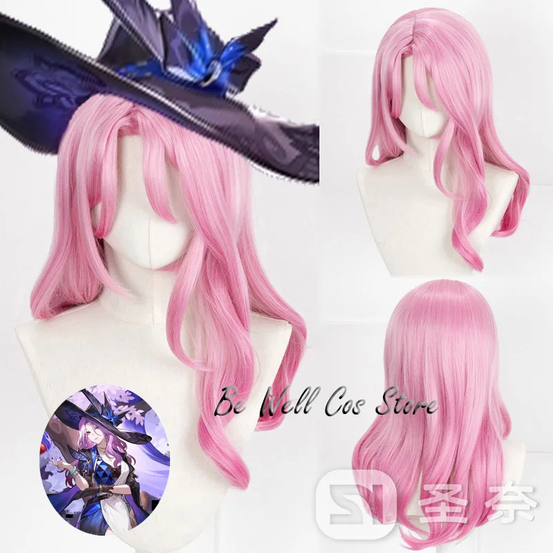 Honkai Star Rail Jade Cosplay Perücke rosa langes hitze beständiges Kunst haar für Frauen Mädchen Halloween Party