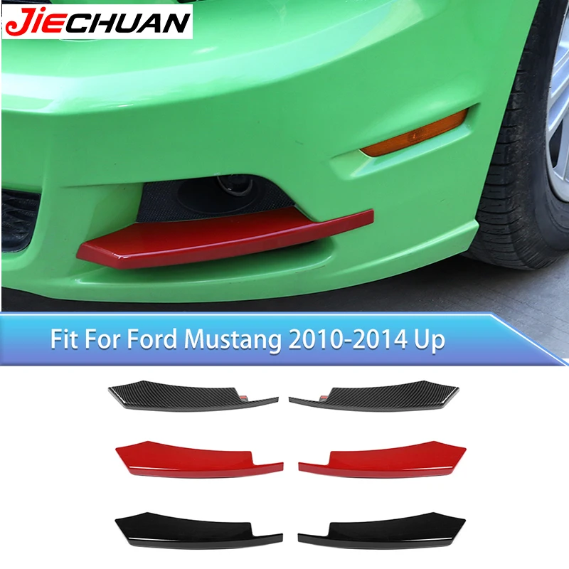 

JIECHUAN ​ABS Front Fog Light Lamp Decoration Cover Stickers For Ford Mustang 2010-2014 Car Exterior Accessories