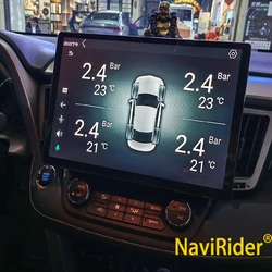 For Toyota RAV4 13.3 Inch Android 14 Screen Car Multimedia Video Player Radio Wireless Carplay GPS Navigation 4G Head Unit 2 Din