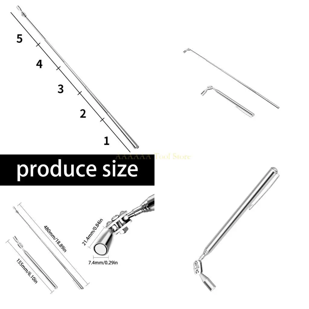 

A2BE Multiple Retrieval Tool Retractable 5 Section Poles Stainless Steel Construction Suitable For Tight Space