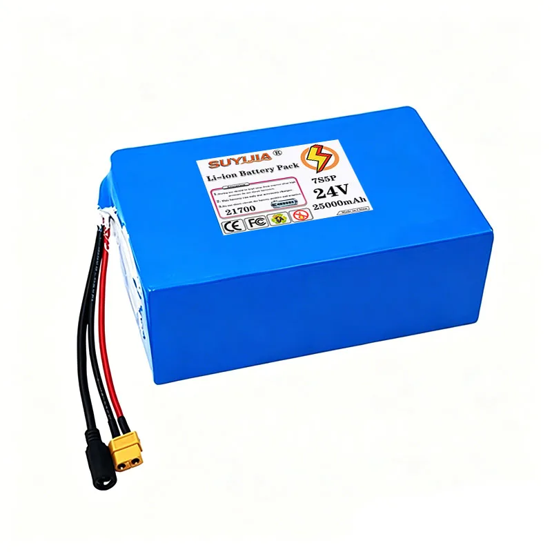 24V 10Ah-50Ah High Capacity 21700 Lithium-Ion Electronic Tools Electric Vehicle Wheelchair Lawnmower Lithium Battery + 29.4V Cha