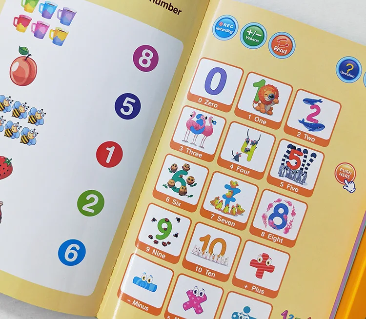 Englisches Punktlesen, Früherziehung für Kinder, Lernspielzeug, Lernmaschine, Audio, englisches E-Book, E-Book