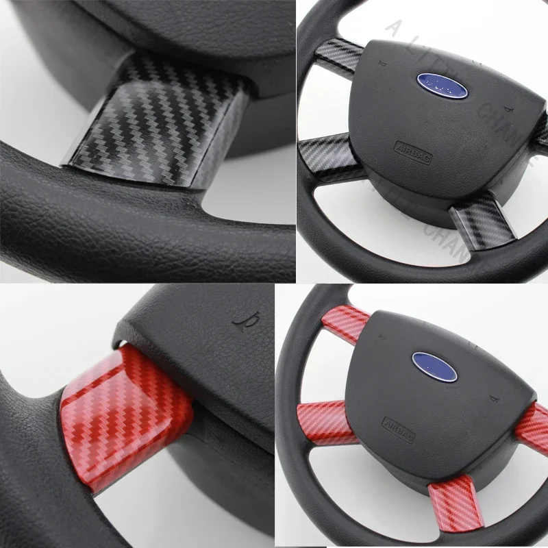 My Good Car 4 szt./zestaw Naklejki/Osłony na Panel Kierownicy Samochodowej do Ford Focus 2 MK2 2005 - 2011 Akcesoria
