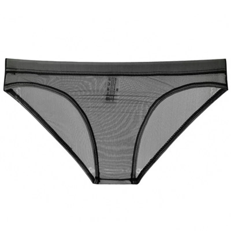 Cuecas de seda transparentes de baixo crescimento masculinas, roupa interior transparente sexy, lingerie fina sem costuras, calcinha fina, cuecas novas, verão