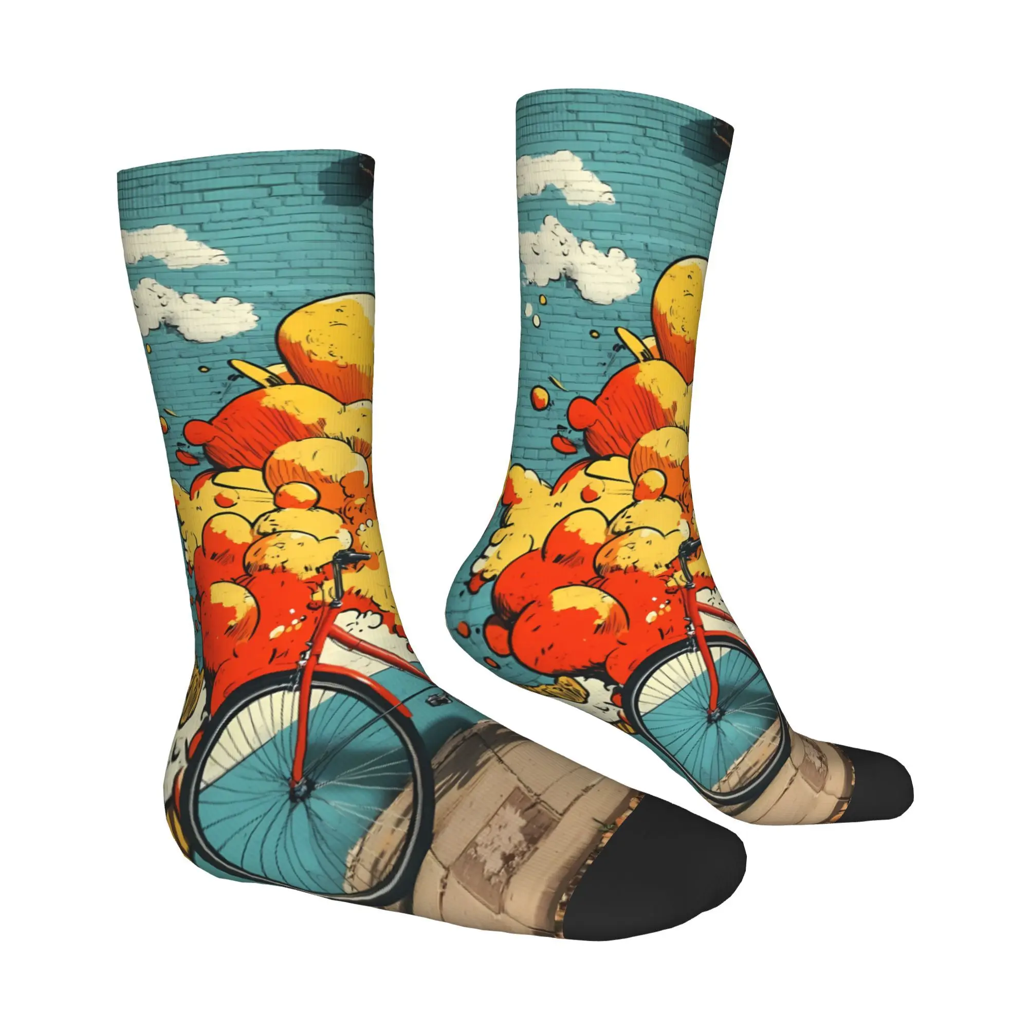 Whacky Meia Estampada Homem Poliéster