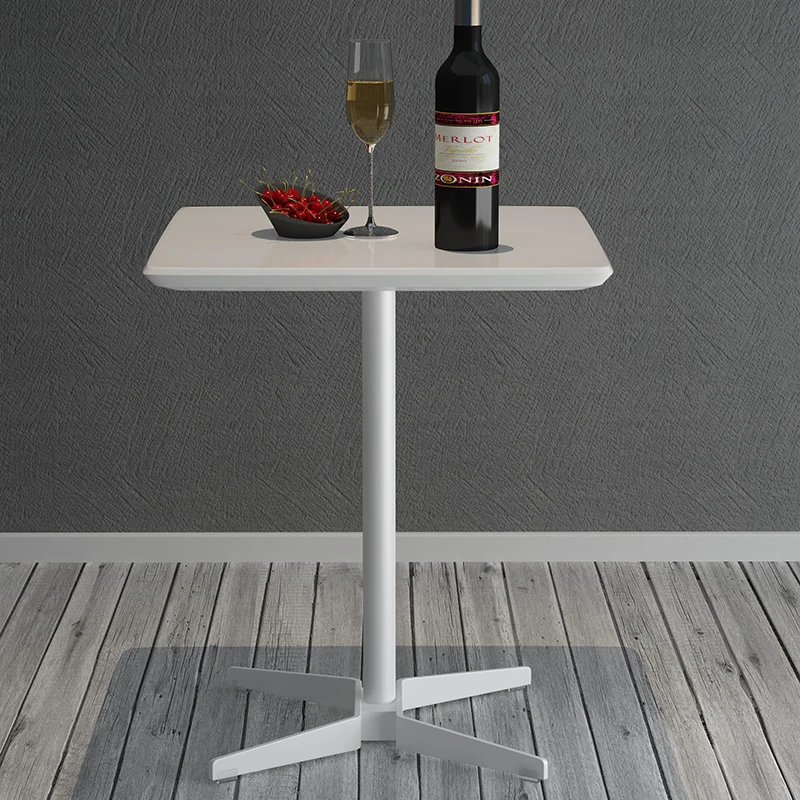 

ZL Solid Wood Marble Table Small Dining Table Multi-Functional Fashion All-Match Personality Small Square Table