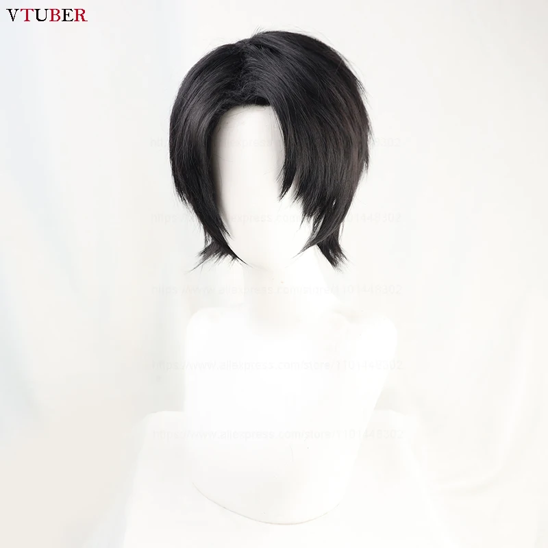 Yuuta Okkotsu Wig  Jujutsu Kaisen Cosplay High Quality Black Short Side Parting Heat Resistant Hair Anime Cosplay Wigs + Wig Cap